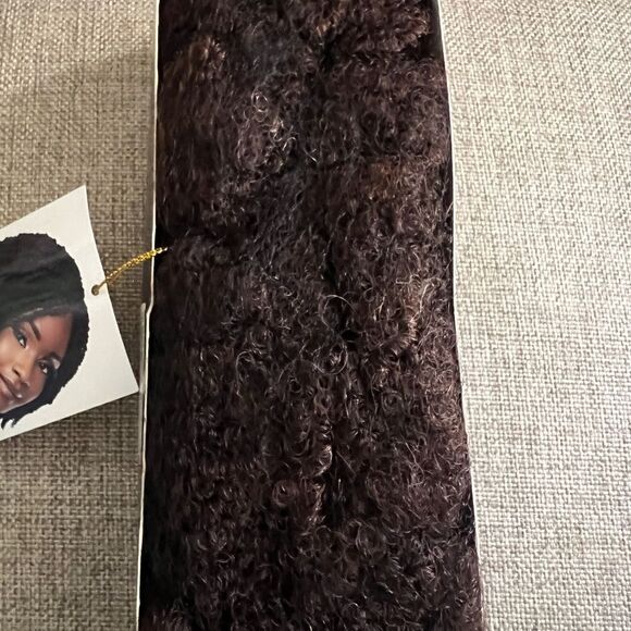 NEW Sensationnel Empire 100% Human Hair Kinky Bulk 12" 4 Color is 1B - Picture 2 of 4